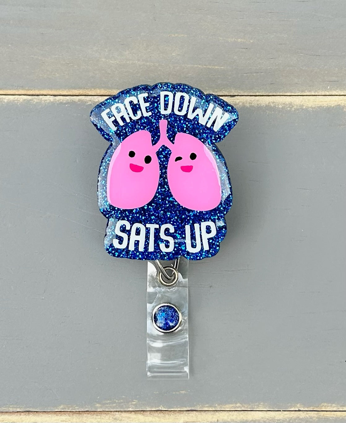 Face Down Sats Up Badge Reel