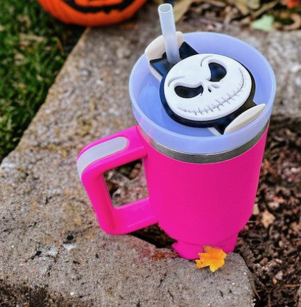 Skelly Face Tumbler Topper