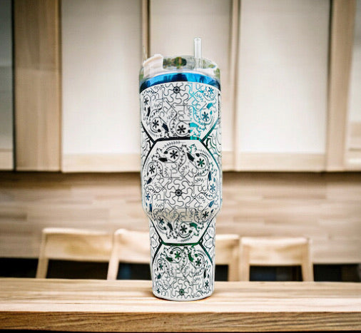 Holographic Engraved Cuss Word Tumbler