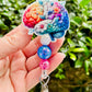 Floral Brain Badge Reel