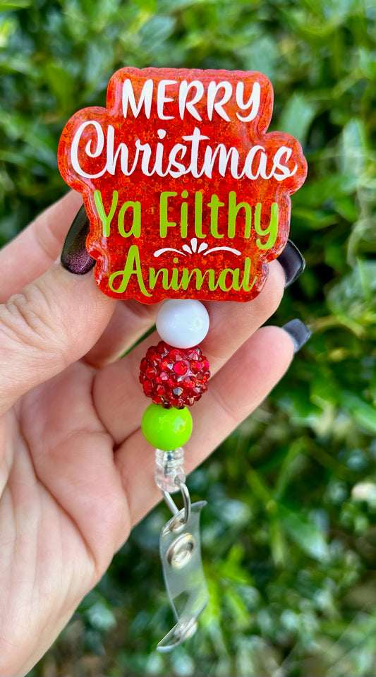 Merry Christmas Badge Reel