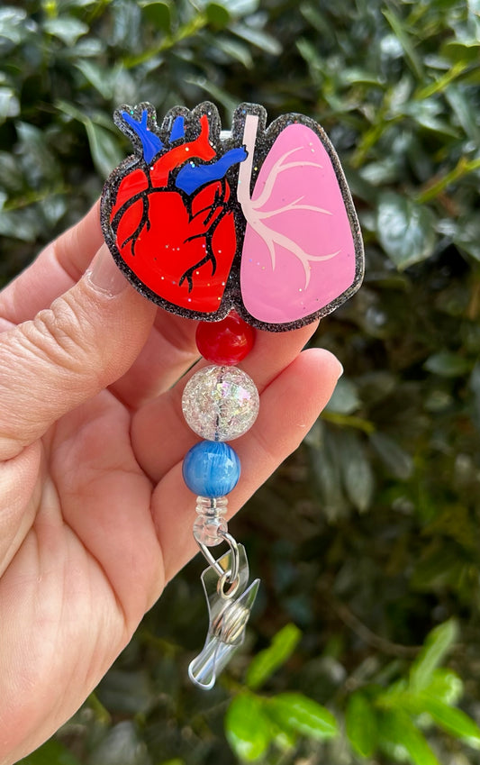 Heart/Lung Badge Reel