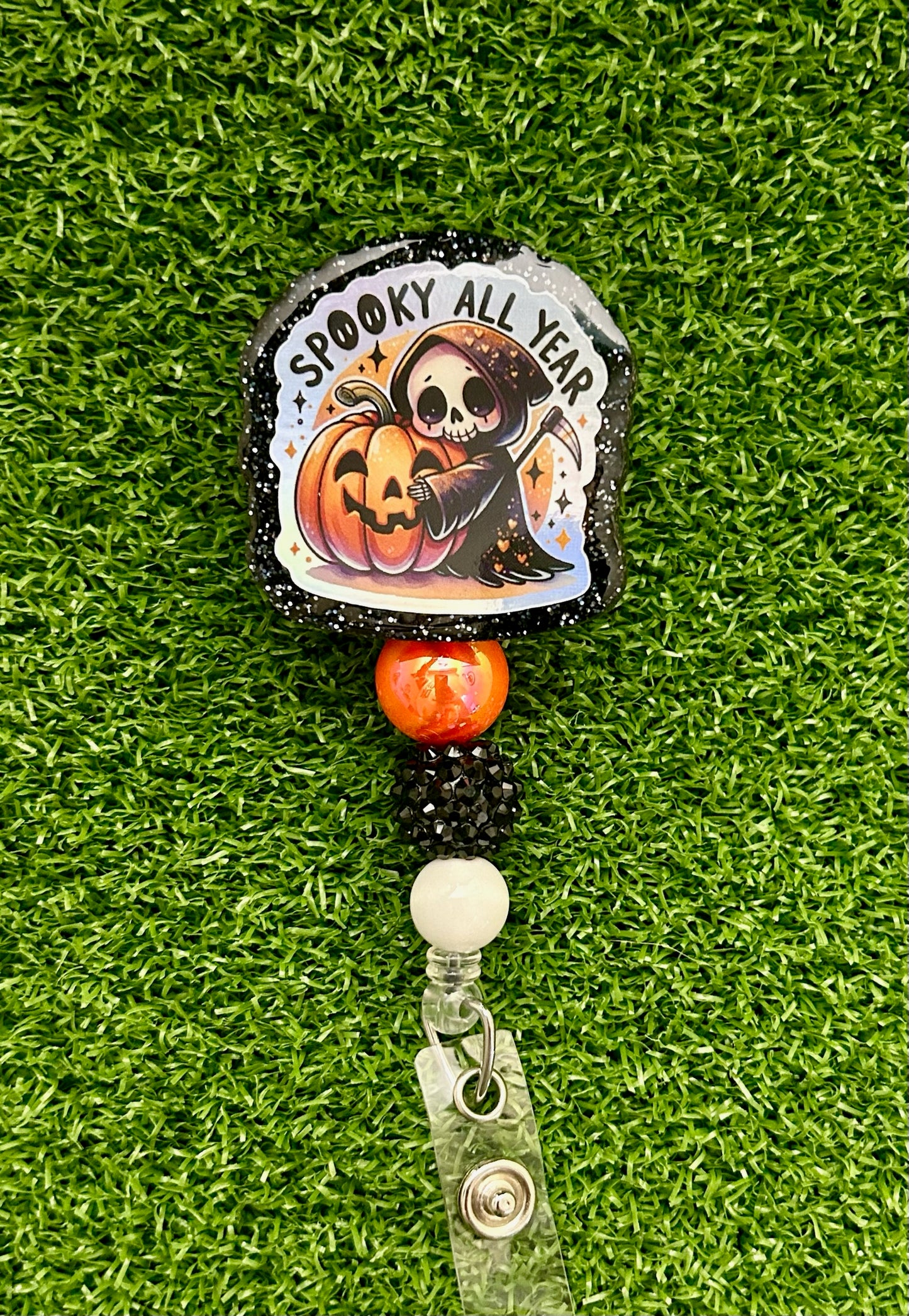 Spooky Grim Reaper Badge Reel