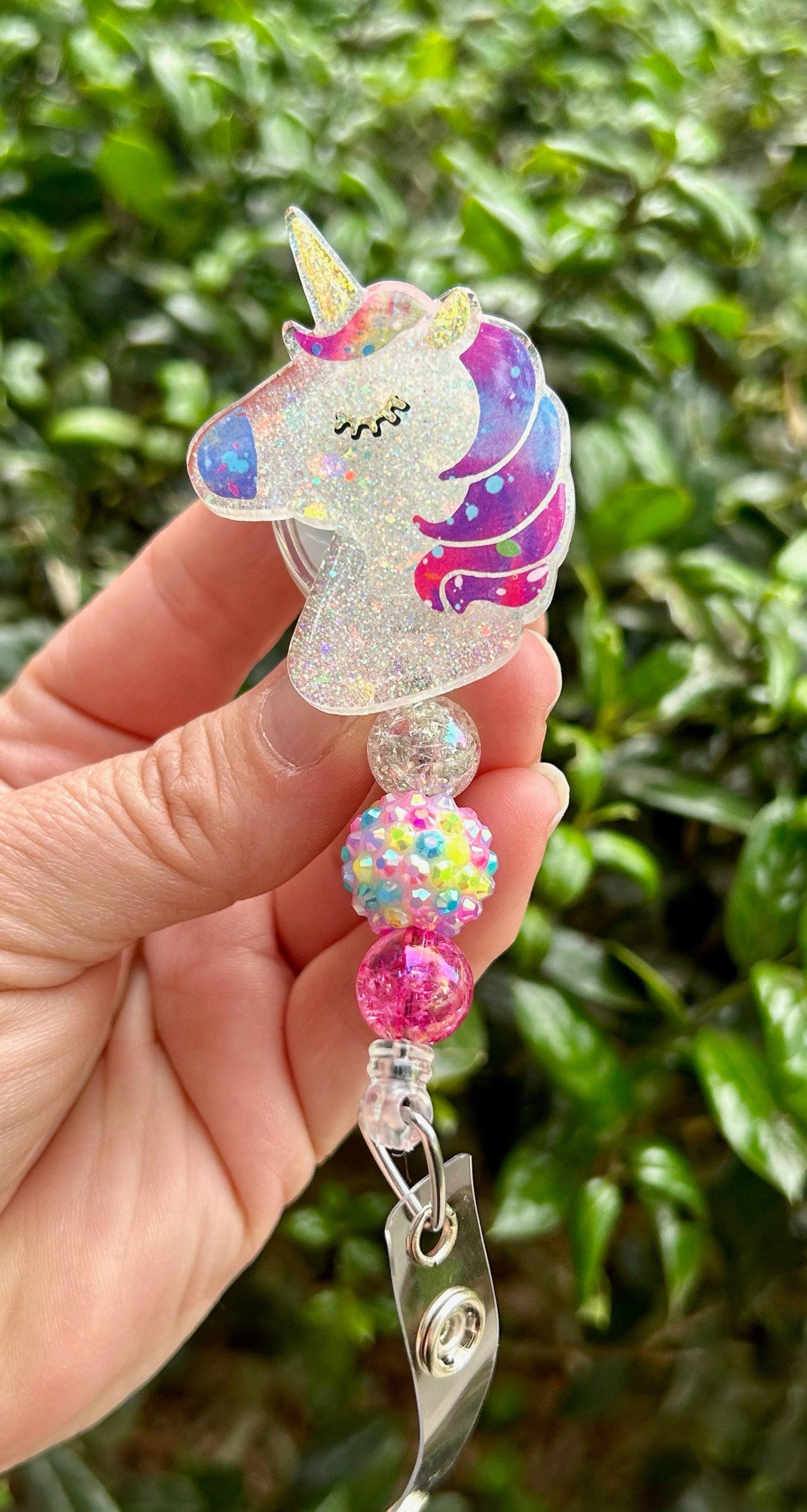 Rainbow Unicorn Badge Reel