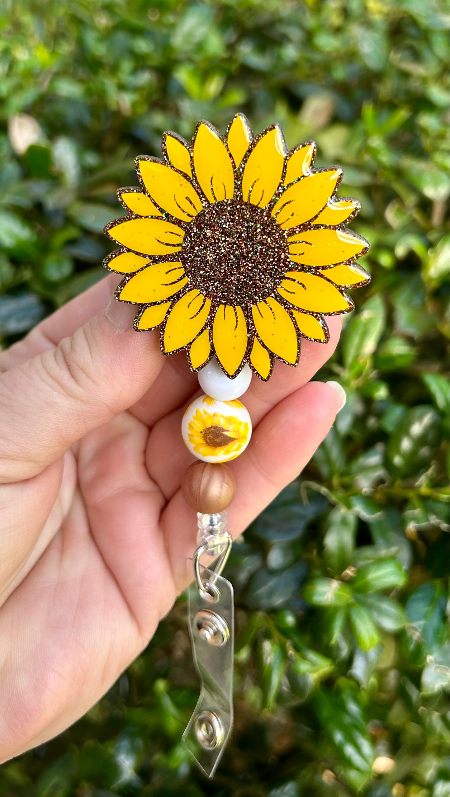 Sunflower Badge Reel