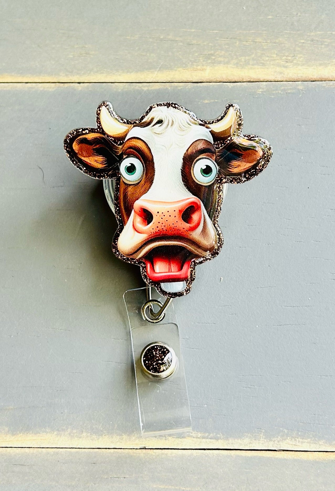 Funny Cow Badge Reel