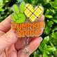 Peace Love Pumpkin Spice Badge Reel