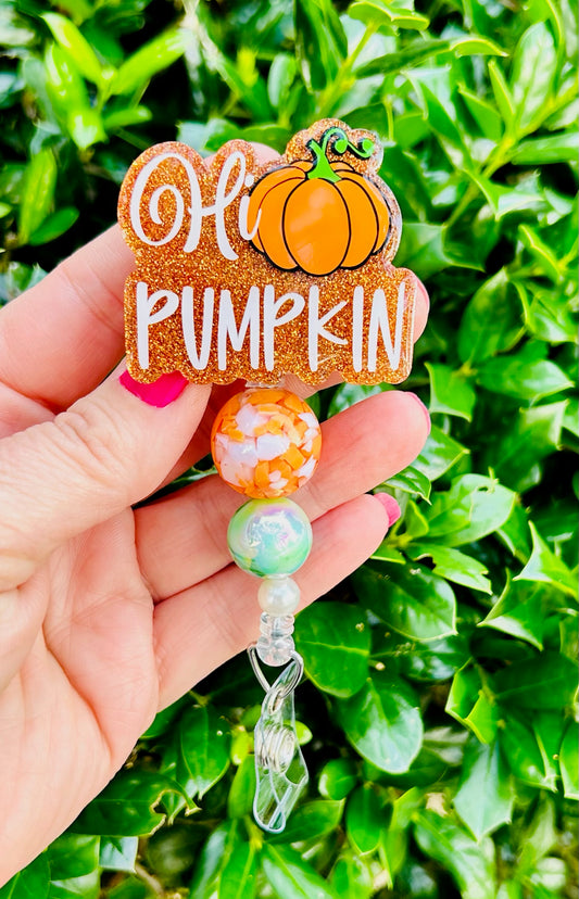 Hi Pumpkin Badge Reel