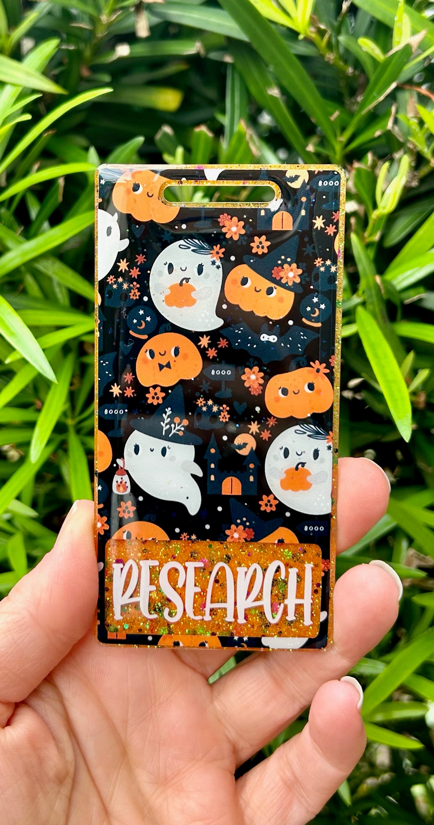 Pumpkin & Ghost Badge Buddy