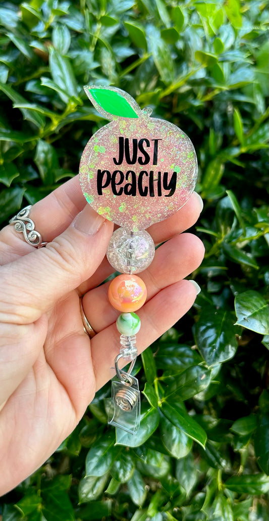 Just Peachy Badge Reel