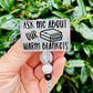 Ask Me About Our Warm Blankets Badge Reel