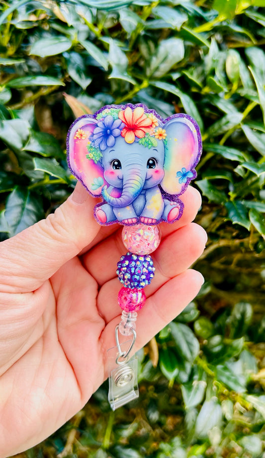 Elephant Badge Reel