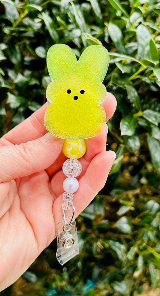 Marshmallow Bunny Badge Reel