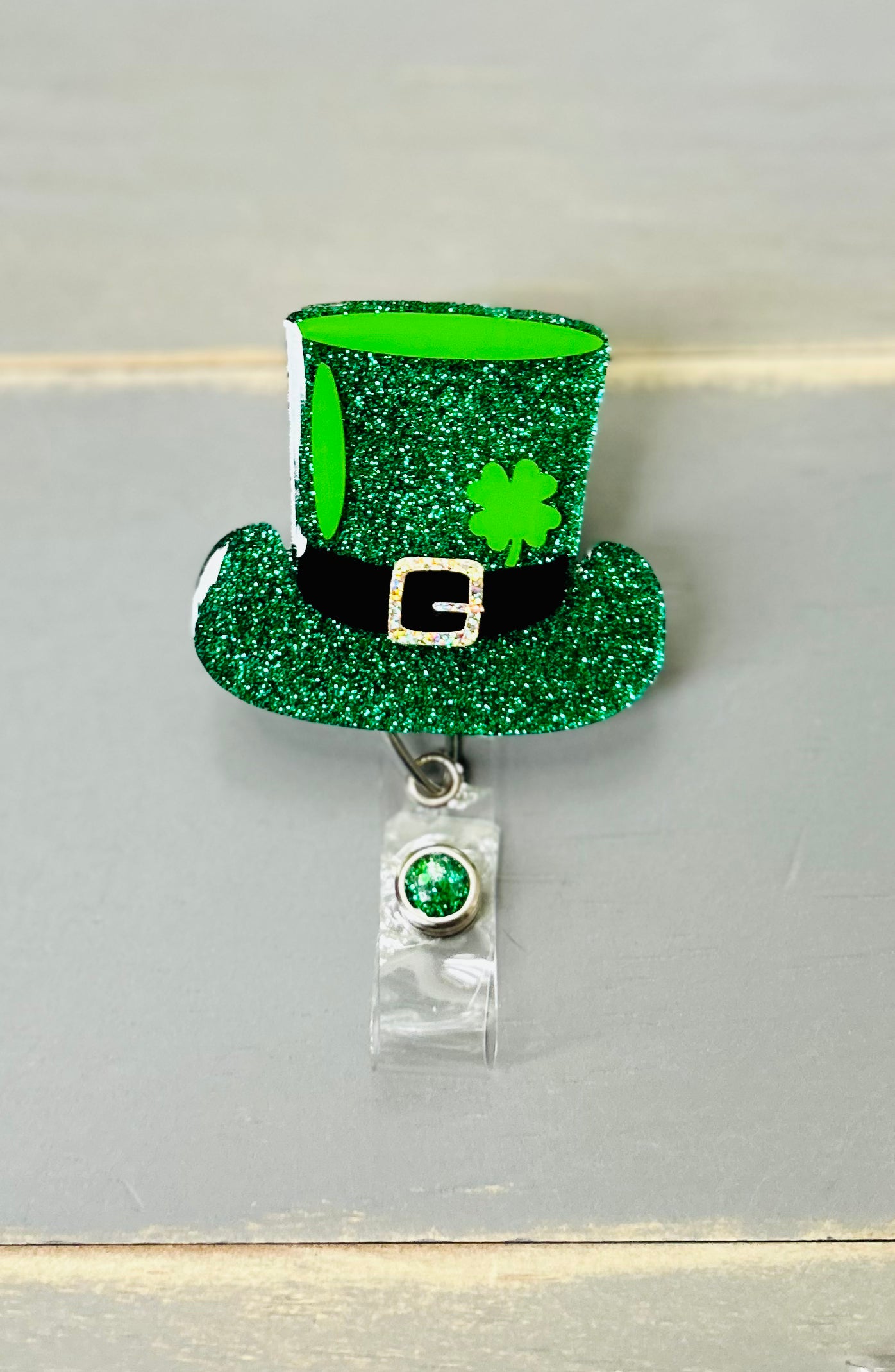 St. Patrick's Day Leprechaun Hat Badge Reel