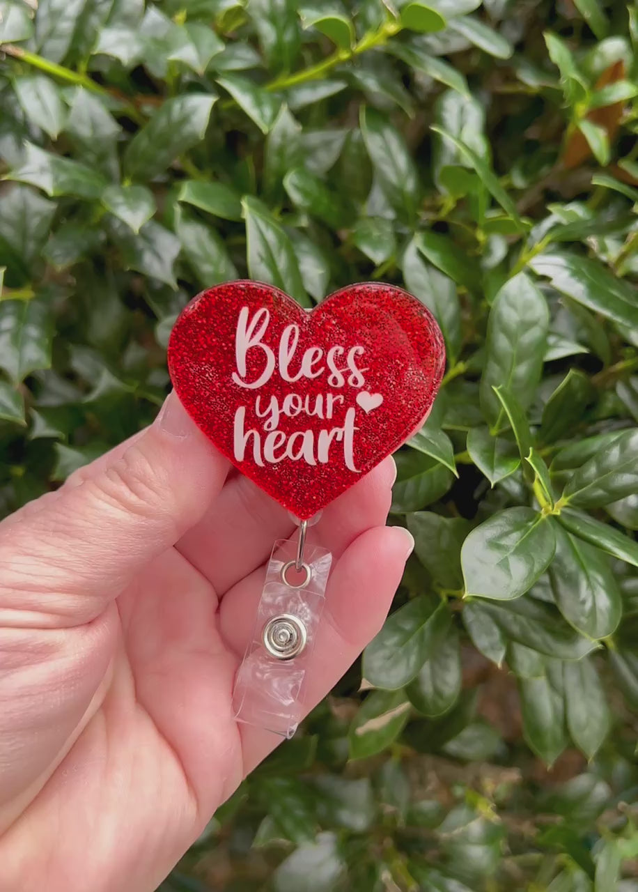 heart badge reel