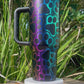 Holographic Dog Paw Print Tumbler