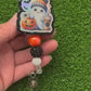 Cute Ghost Pumpkin Coffee Badge Reel