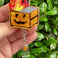 Halloween Pumpkin Dumpster Fire Badge Reel