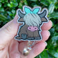 Highland Cow with Bow Badge Reel