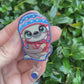 Winter Sloth Badge Reel