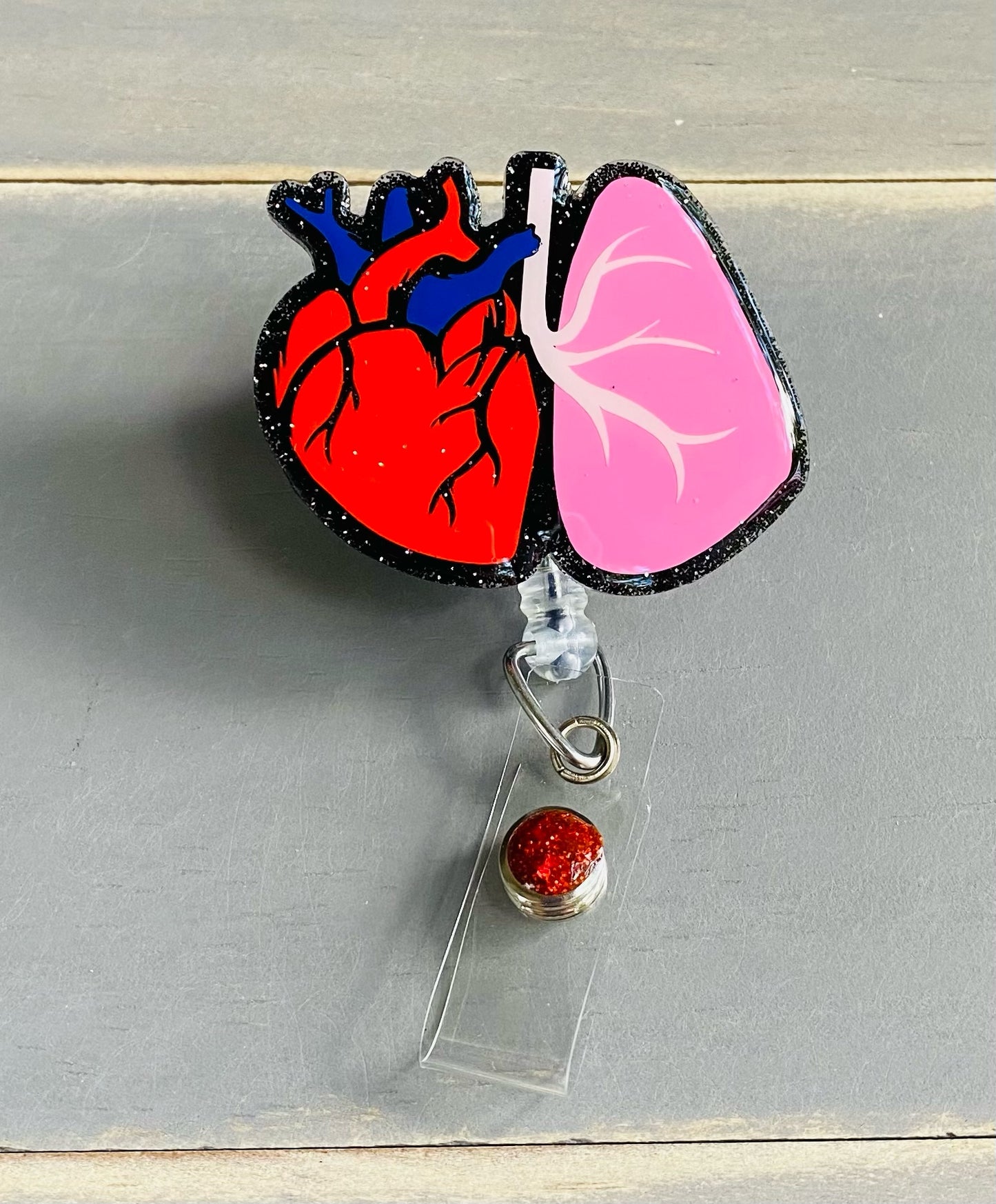 Heart/Lung Badge Reel